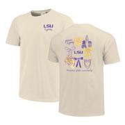 LSU Coquette Campus Comfort Colors Tee